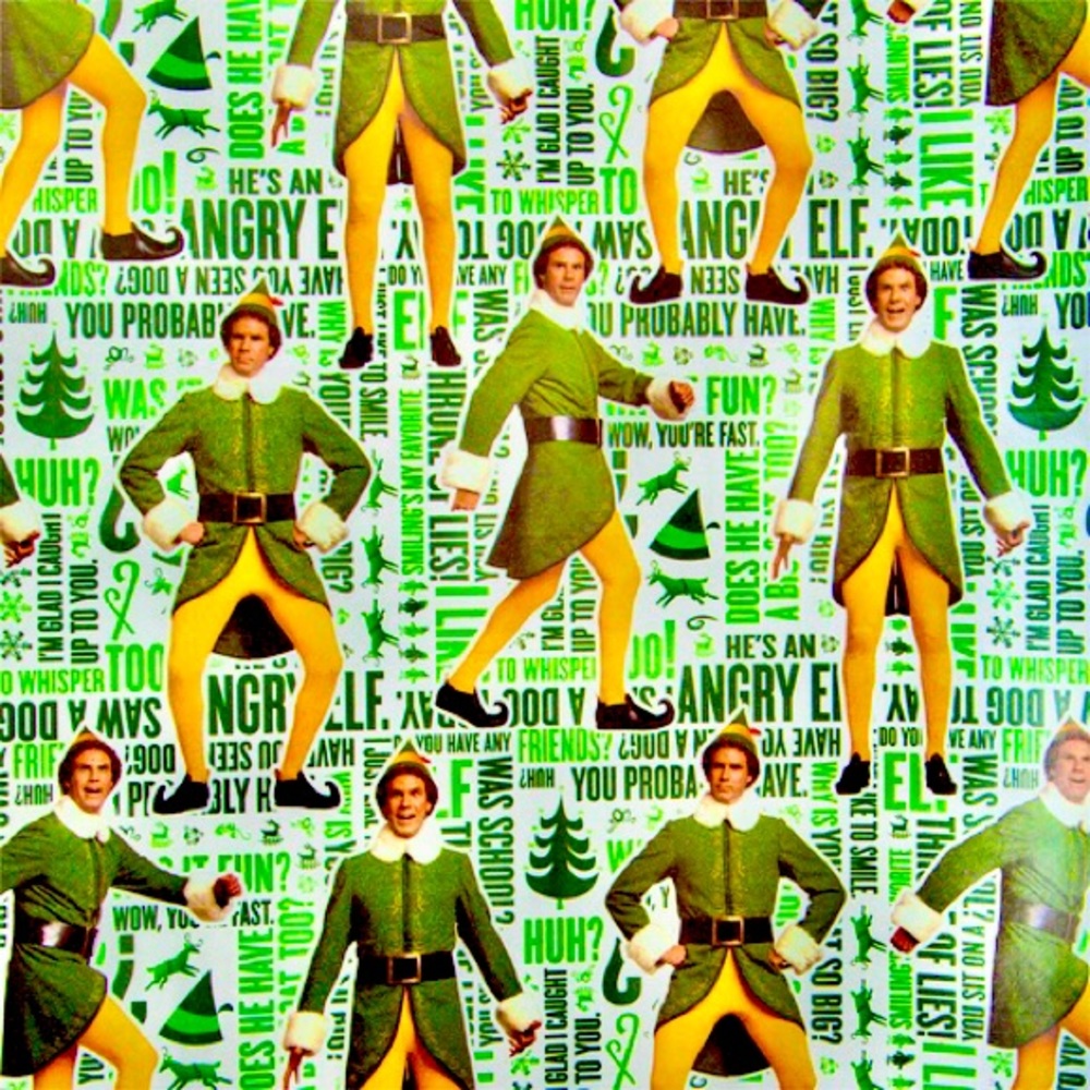 ELF THE MOVIE CHRISTMAS WRAPPING PAPER
